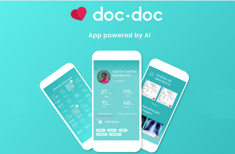 Pedro Andrés Rojas Chirinos - Emprendedores colombianos esperan desarrollar el hospital virtual con app ‘Doc-doc’ - FOTO